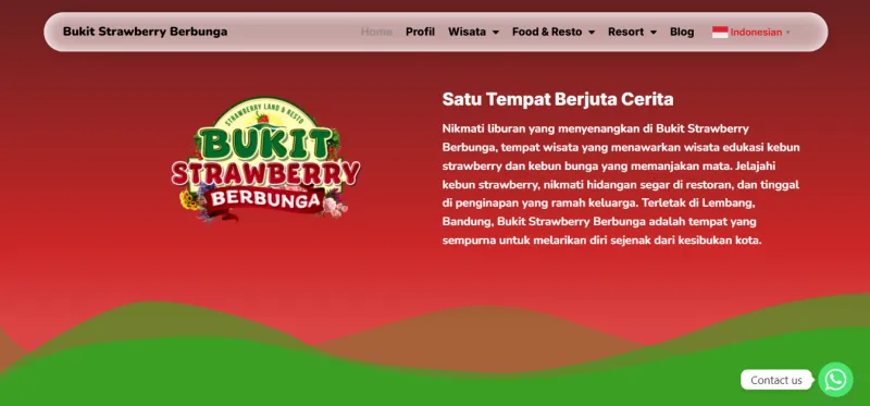 Bukit Strawberry Berbunga